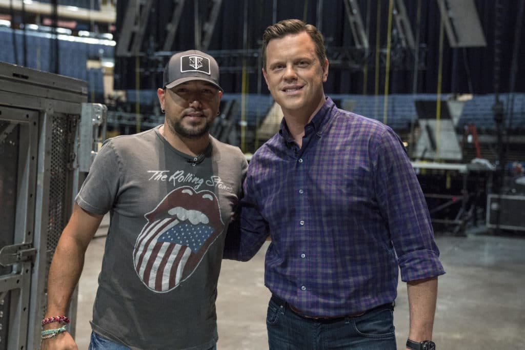 Jason Aldean and Willie Geist